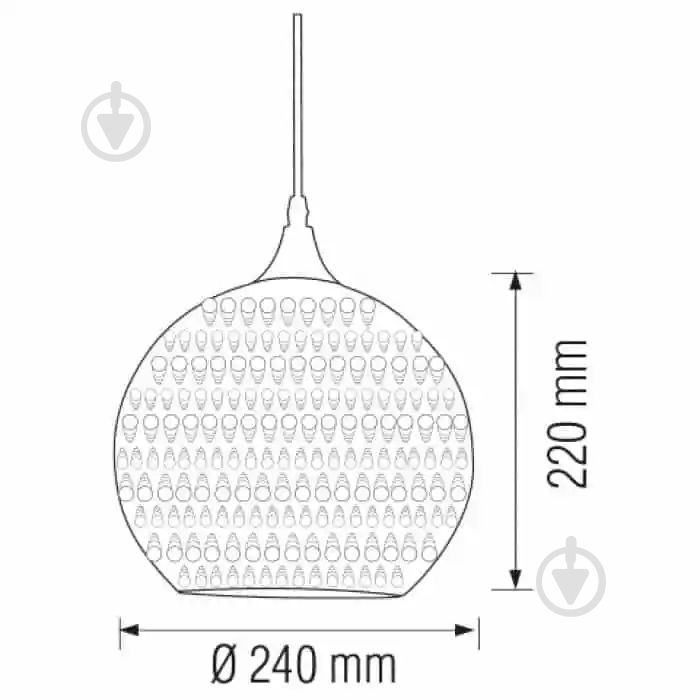 Светильник подвесной HOROZ ELECTRIC Quantum 1x60 Вт E27 хром 021-006-0001-010 - фото 2