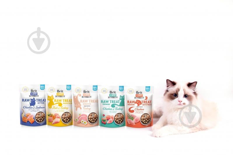 Ласощі Brit Raw Treat Hair & Skin Freeze-dried з рибою та індичкою 40 г - фото 4 Ласощі Brit Raw Treat Hair & Skin Freeze-dried з рибою та індичкою 40 г - фото 4