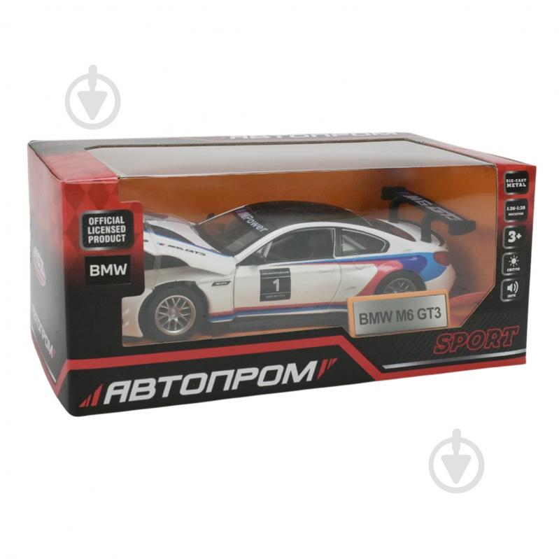 Автомодель Автопром 1:32 BMW M6 GT3 68325 - фото 7