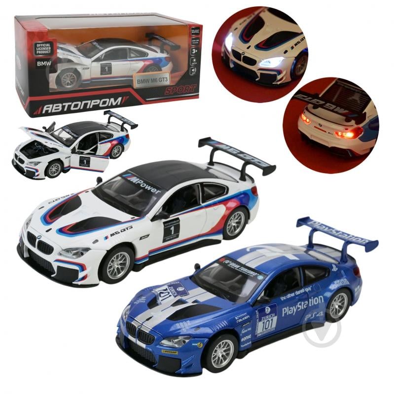 Автомодель Автопром 1:32 BMW M6 GT3 68325 - фото 1