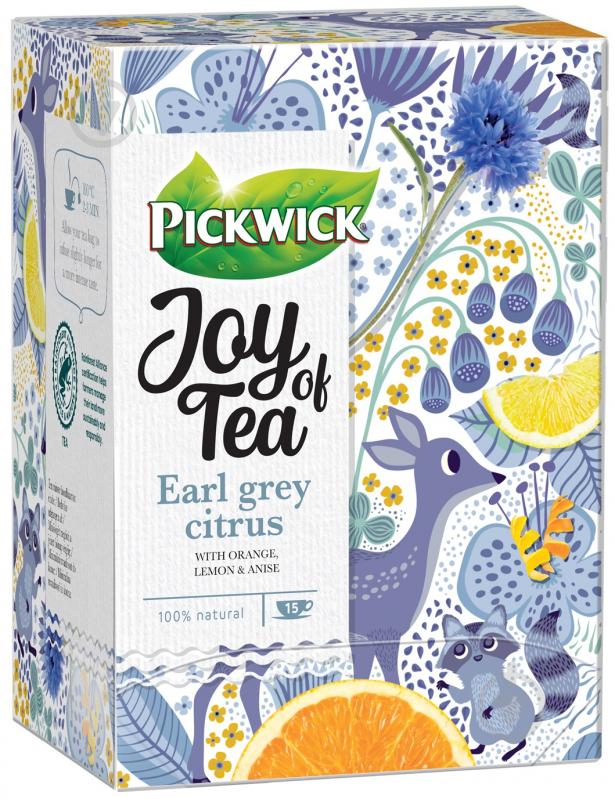 Чай черный Pickwick Joy of Tea Earl Grey Citrus 15 шт. 24 г - фото 2