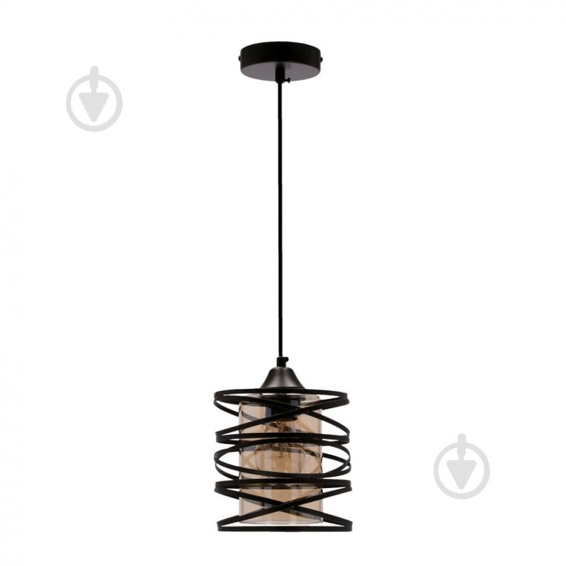 Люстра підвісна Candellux ELUNA 1x60 Вт E27 чорний 31-09548 - фото 1