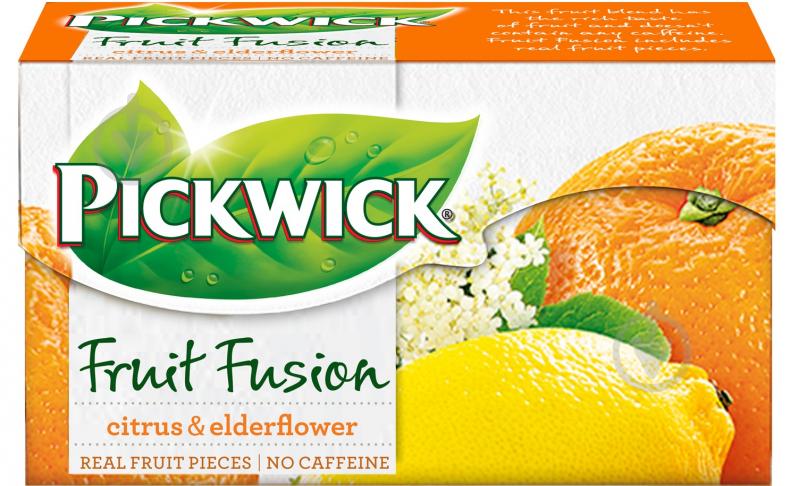 Чай фруктово-трав’яний Pickwick Fruit Fusion Citrus & Elderflower (цитрус та бузина) 20 шт. 40 г - фото 1