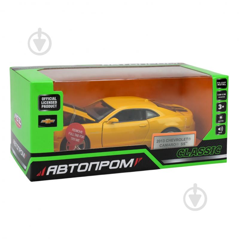 Автомодель Автопром 1:32 Chevrolet Camaro SS 68335 - фото 7