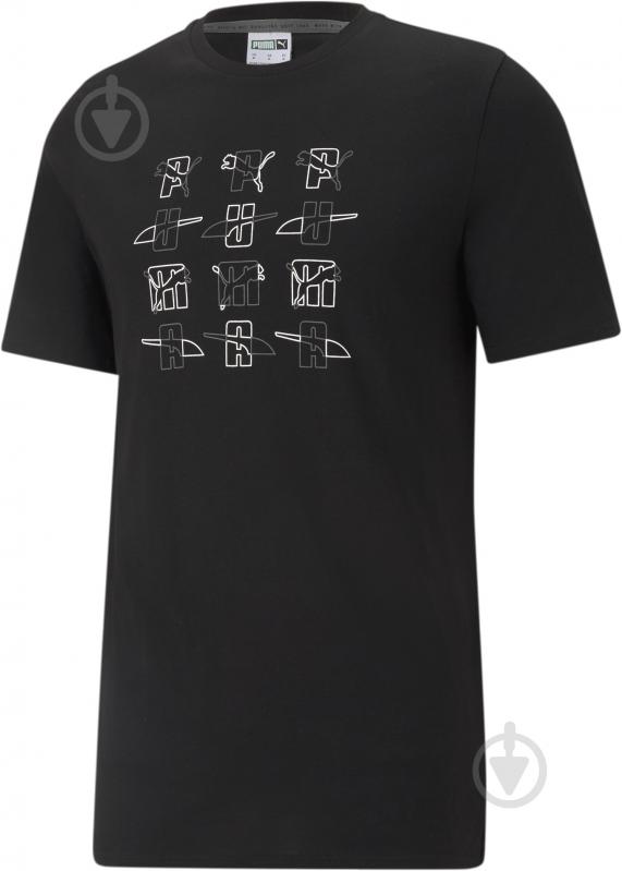 Футболка Puma ELEVATE Graphic Tee 53107401 р.M черный - фото 1