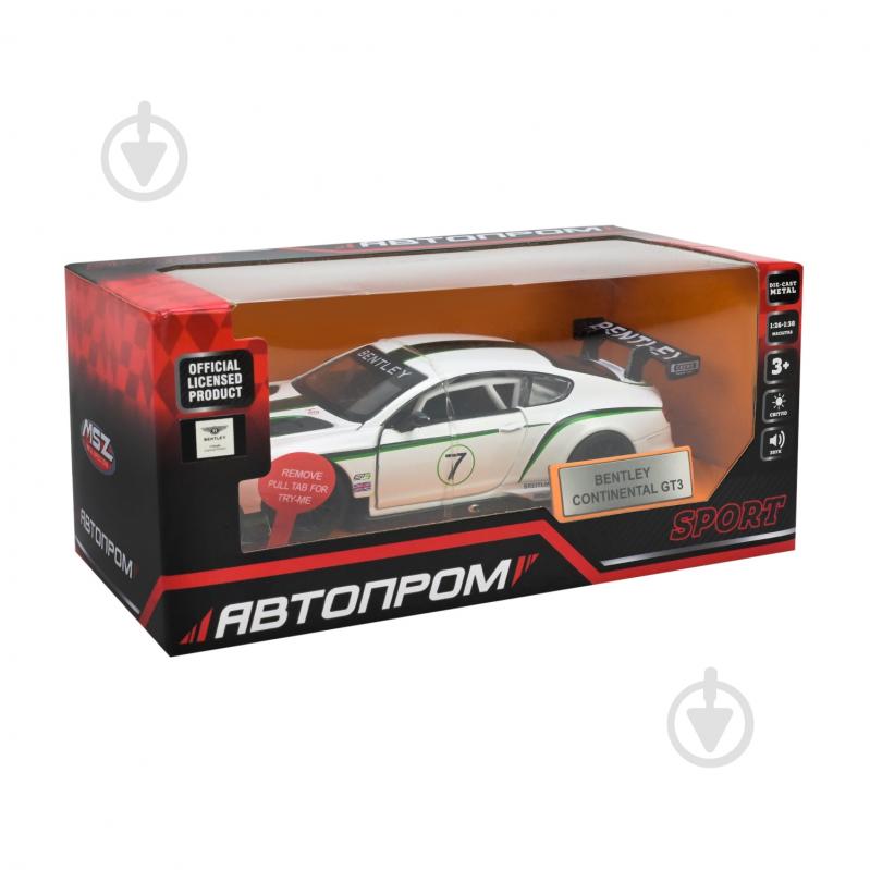 Автомодель Автопром 1:32 Bentley Continental GT3 68353 - фото 7