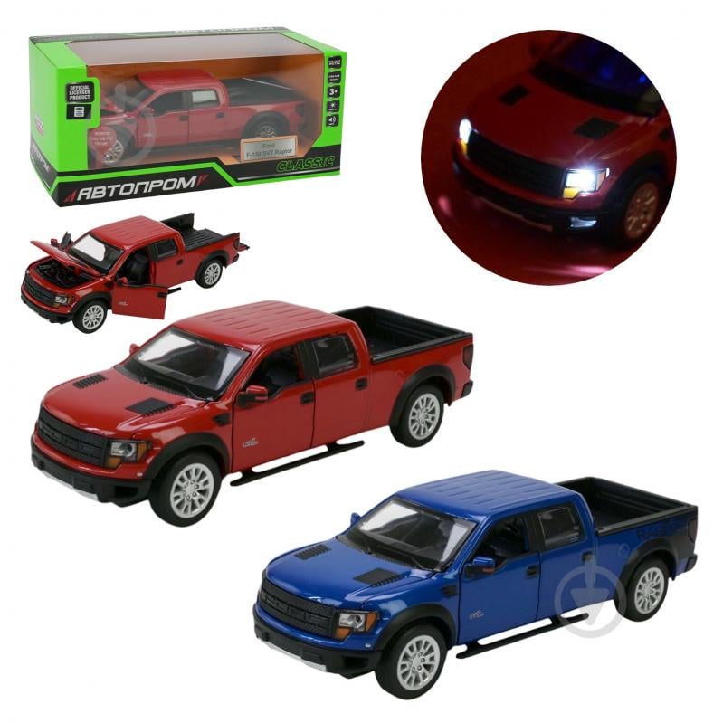 ᐉ Автомодель Автопром 1:34 Ford F-150 SVT Raptor 68363 • Купить в