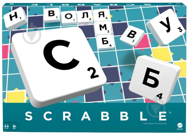 Игра настольная Mattel Scrabble Оригинал (укр.) BBD15 - фото 1