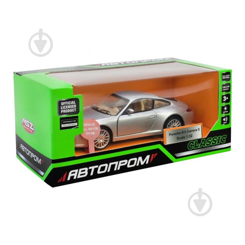 Автомодель Автопром 1:32 Porsche 911 Carrera S 68374 - фото 6 Автомодель Автопром 1:32 Porsche 911 Carrera S 68374 - фото 6