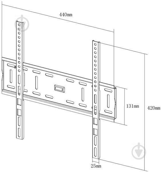 Кріплення для телевізора X-Digital STEEL SF305 фіксовані 26"-55" чорний - фото 3