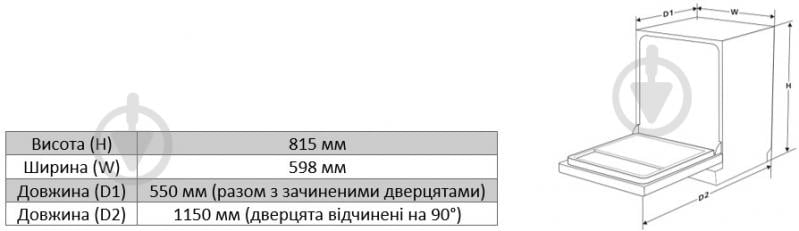 Встраиваемая посудомоечная машина Interline DWI 764 TSH BA - фото 7 Встраиваемая посудомоечная машина Interline DWI 764 TSH BA - фото 7