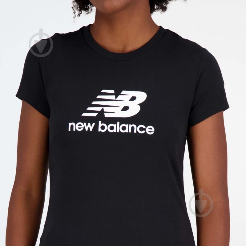 Футболка New Balance ESSENTIALS STACKED LOGO WT31546BK р.M чорний - фото 4