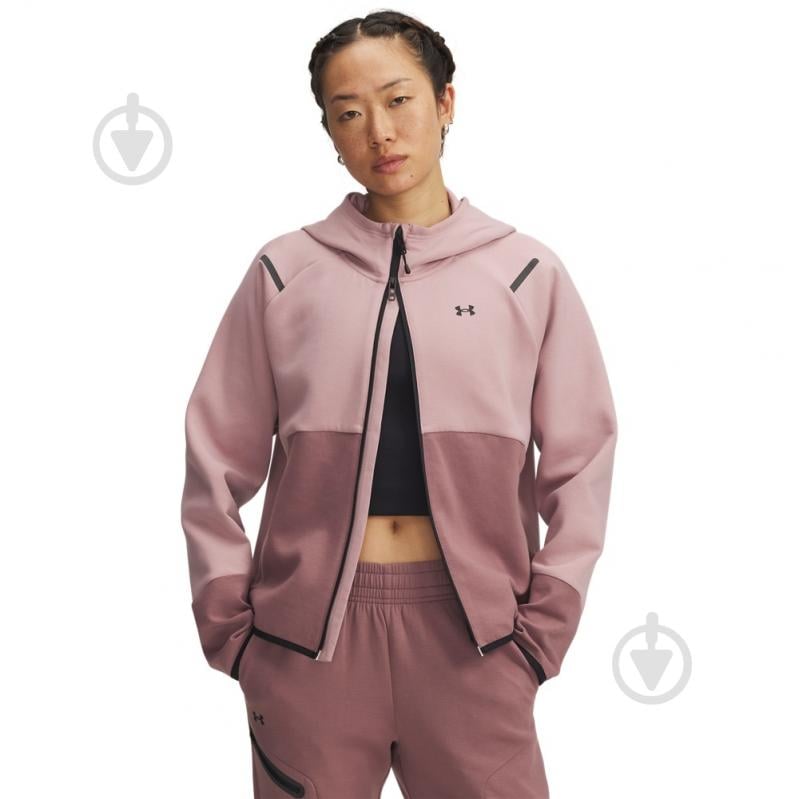 Ветровка женская демисезонная Under Armour Unstoppable Fleece FZ 1379842-673 р.L коричневая - фото 1 Ветровка женская демисезонная Under Armour Unstoppable Fleece FZ 1379842-673 р.L коричневая - фото 1