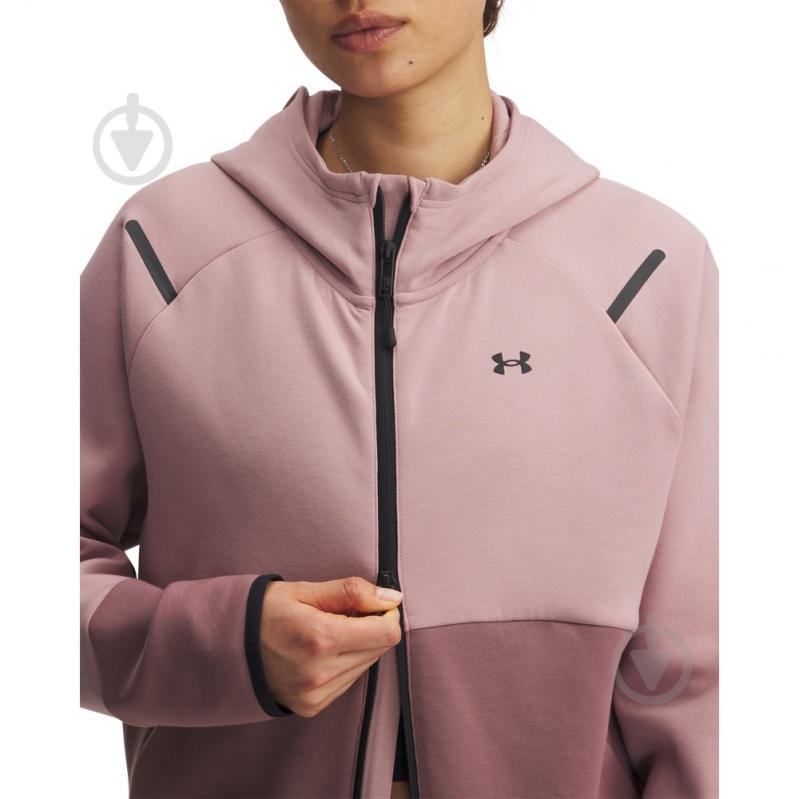 Вітрівка жіноча демісезонна Under Armour Unstoppable Fleece FZ 1379842-673 р.XL коричнева - фото 3 Вітрівка жіноча демісезонна Under Armour Unstoppable Fleece FZ 1379842-673 р.XL коричнева - фото 3