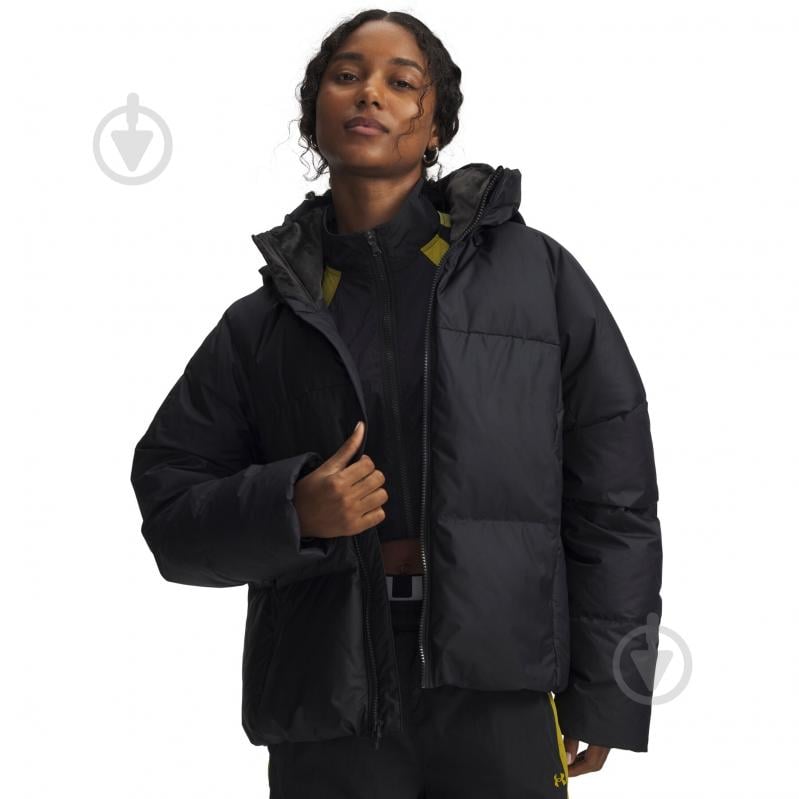 Куртка жіноча зимова Under Armour Limitless Down Puffer Jacket 6001001-001 р.M чорна - фото 1