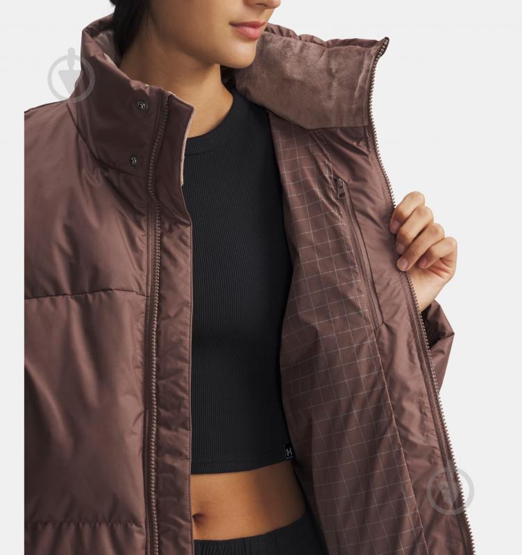 Куртка жіноча зимова Under Armour Limitless Down Puffer Jacket 6001001-256 р.S коричнева - фото 4