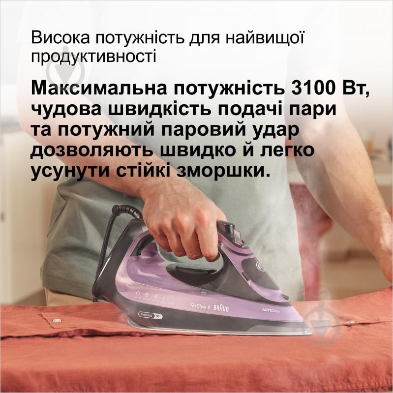 ВІТРИНА! Праска Braun SI9661VI TexStyle 9 - фото 5 ВІТРИНА! Праска Braun SI9661VI TexStyle 9 - фото 5