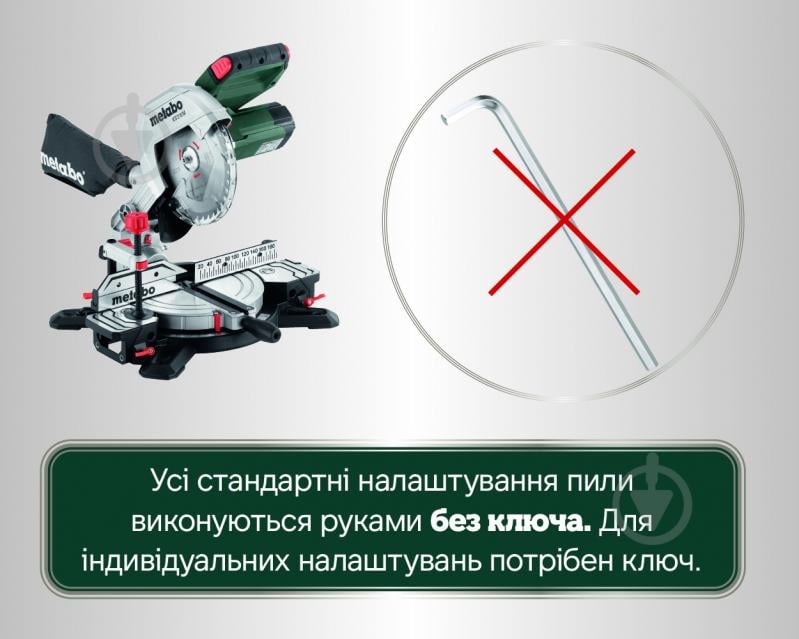 ᐉ Пила торцовочная Metabo KS 216 M Lasercut 619216000 • Купить в