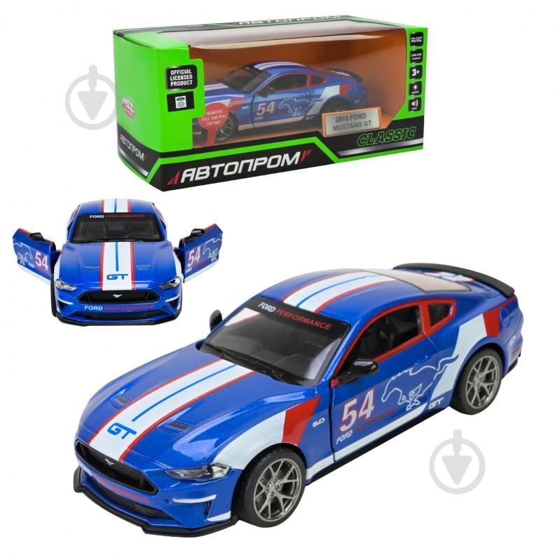 Автомодель Автопром 1:34 Ford Mustang GT 68702A - фото 1 Автомодель Автопром 1:34 Ford Mustang GT 68702A - фото 1