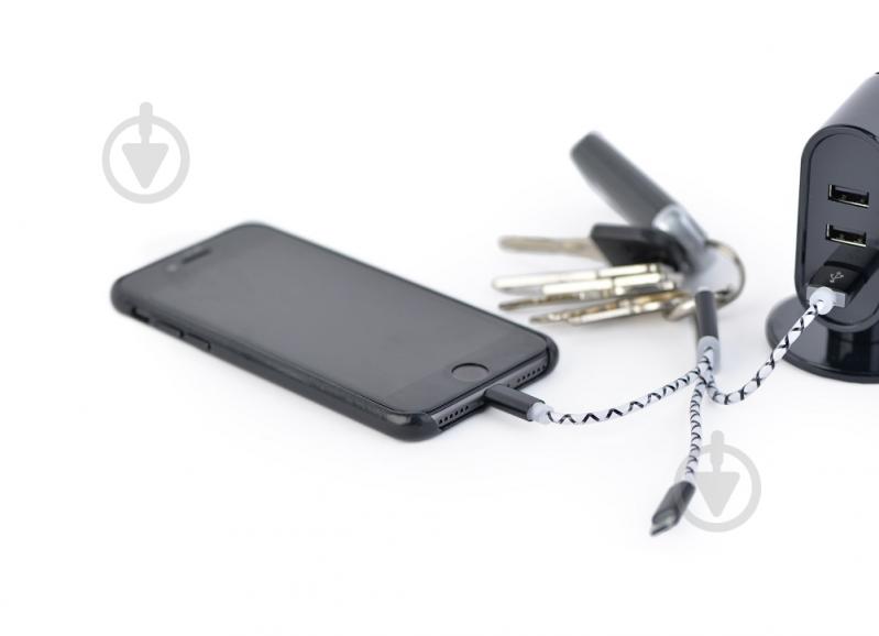 Кабель Cablexpert 0,1 м (CC-USB2-AM8PmB-01-MX) BM-папа/Lightning/Micro - фото 2