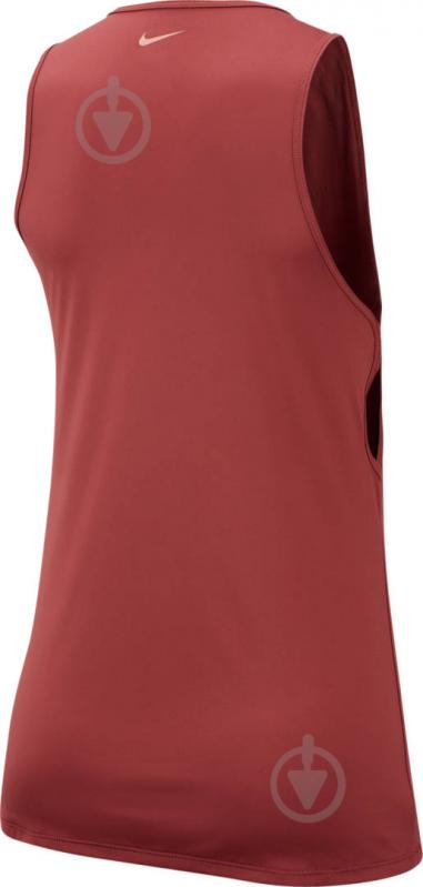 Майка Nike W NK YOGA TANK KEYHOLE GRX BV5711-661 L бордовий - фото 2