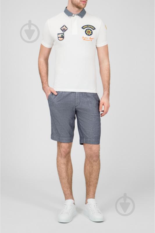 Поло Blauer 19SBLUT02176-119 р.M белый - фото 4