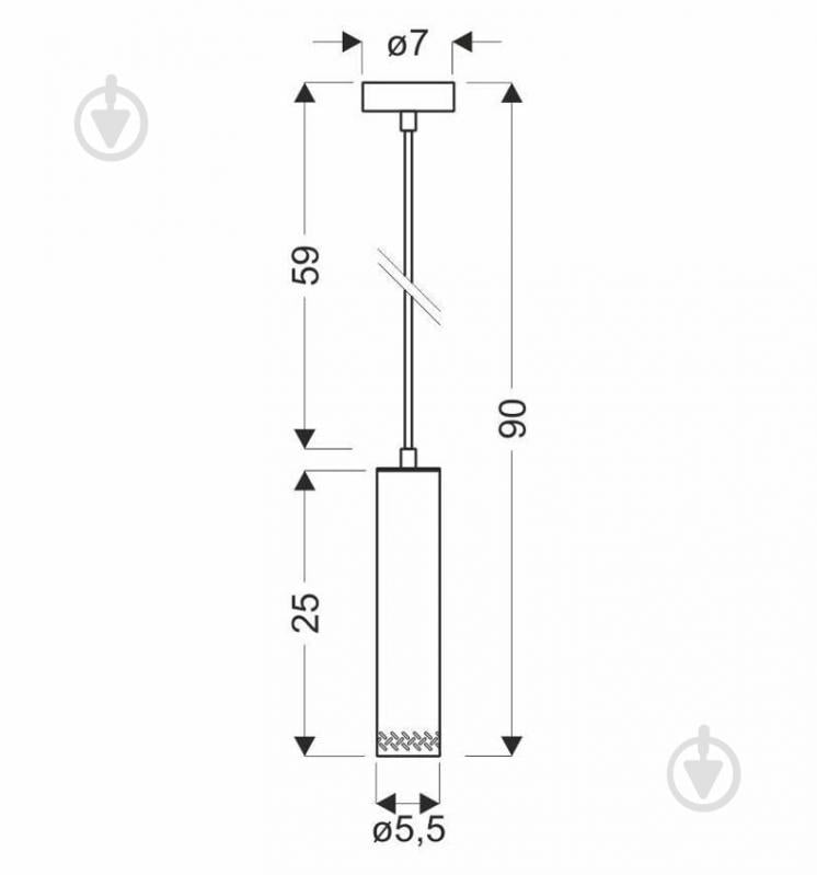 Люстра підвісна Candellux Tubo 1x25 Вт коричневий/чорний 31-78582 - фото 3