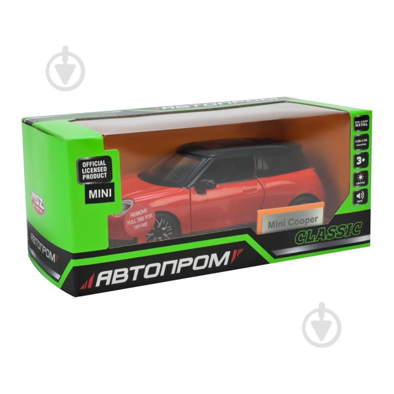 Автомодель Автопром 1:28 Mini Cooper 68740(O) - фото 5