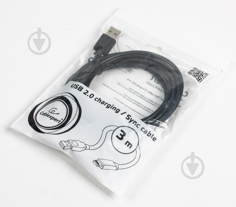 Кабель Cablexpert 3 м чорний (CC-USB2-AMLM-10) USB 2.0 BM-тато/Lightning - фото 2