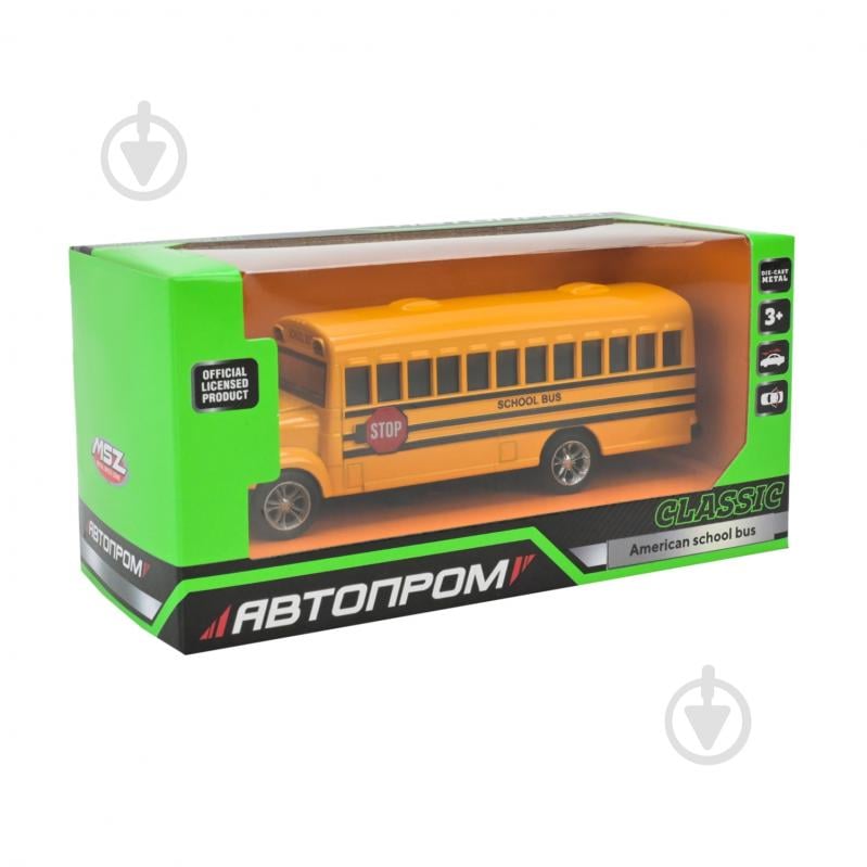 Автомодель Автопром 1:32 American School Bus 10003 - фото 6