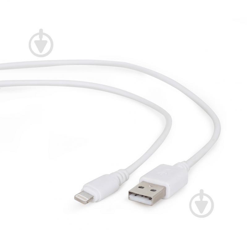 Кабель Cablexpert 2 м белый (CC-USB2-AMLM-2M-W) USB 2.0 BM-папа/Lightning - фото 1