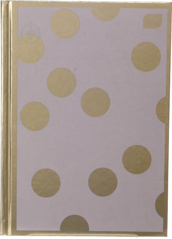Блокнот InterDRUK А5 96 сторінок Metallic Satin Gold - фото 1