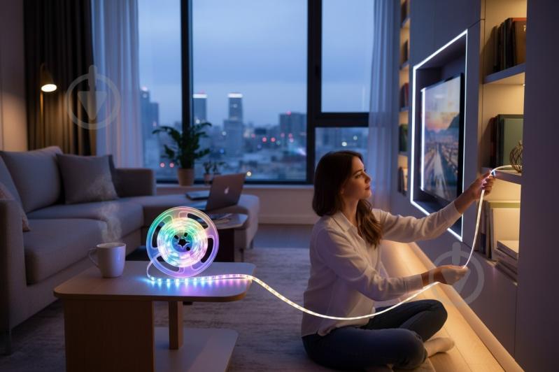 Электрогирлянда линейная Smart USB светодиодная (LED) 50 ламп 5 м (STR50L) - фото 2 Электрогирлянда линейная Smart USB светодиодная (LED) 50 ламп 5 м (STR50L) - фото 2