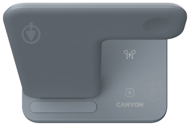 Зарядний пристрій Canyon WS-303 3 в 1 QI Dark Grey (CNS-WCS303DG) - фото 4