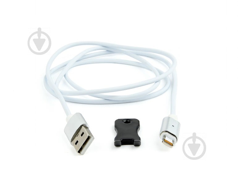 Кабель Cablexpert Lightning – USB 1 м белый (CC-USB2-AMLMM-1M) USB 2.0 BM-папа/Lightning - фото 1