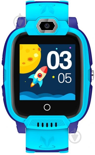 Смарт-годинник дитячий Canyon Jondy KW-44 Kids music blue 4G Camera GPS WiFi (CNE-KW44BL) - фото 1