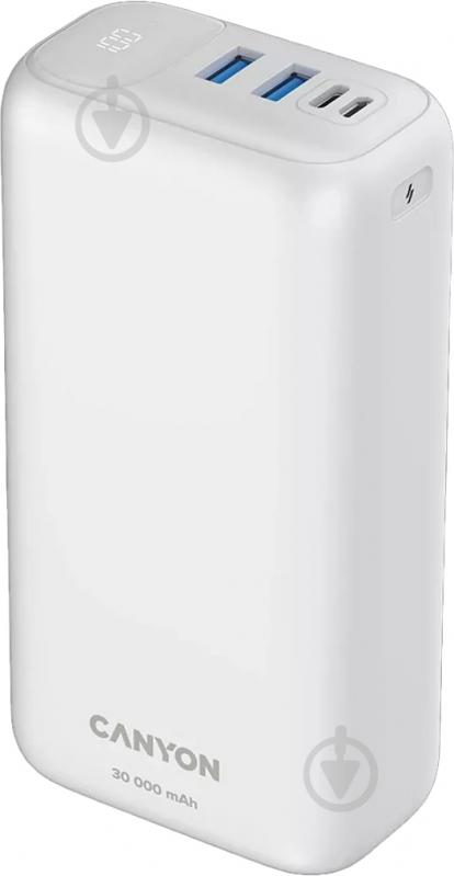 Повербанк Canyon PB-301 PD QC 30000 mAh white (CNE-CPB301W) - фото 2