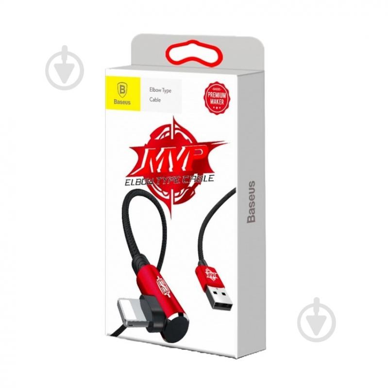 Кабель BASEUS MVP Elbow Type Cable USB for IP 2 A 1 м красный (CALMVP-09) - фото 5
