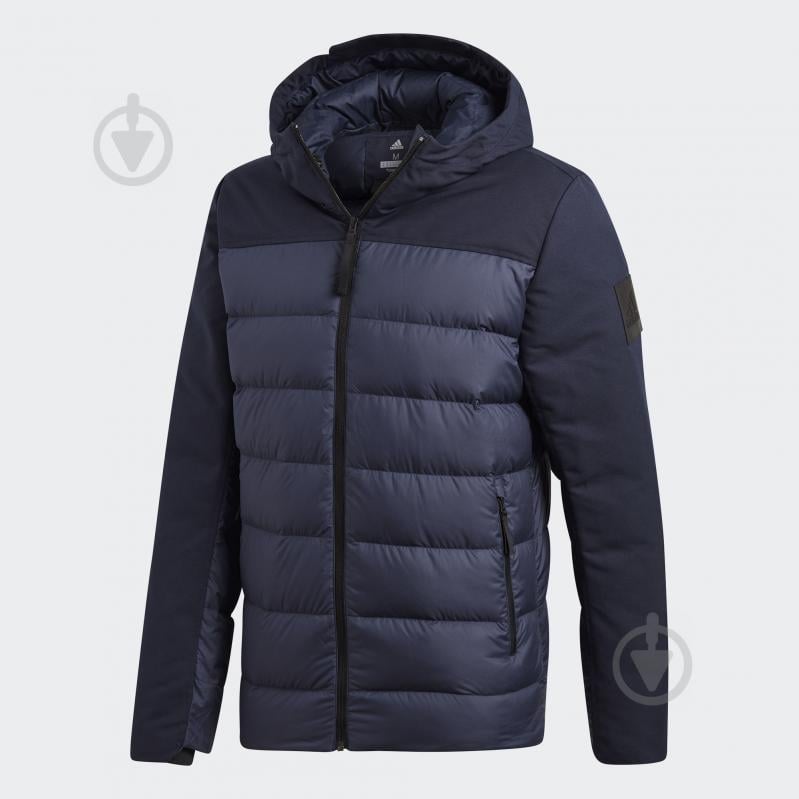 Пуховик чоловічий Adidas CLIMAWARM JKT CY8620 р.S темно-синій - фото 1