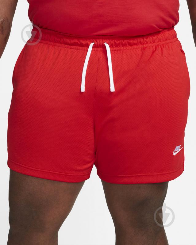 Шорти Nike CLUB MESH FLOW SHORT DX0735-657 р. L червоний - фото 9