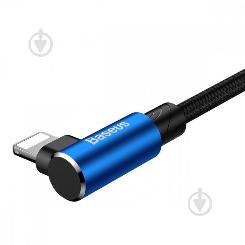 Кабель BASEUS MVP Elbow Type Cable USB for IP 1.5 A 2 м синий (CALMVP-A03) - фото 4 Кабель BASEUS MVP Elbow Type Cable USB for IP 1.5 A 2 м синий (CALMVP-A03) - фото 4
