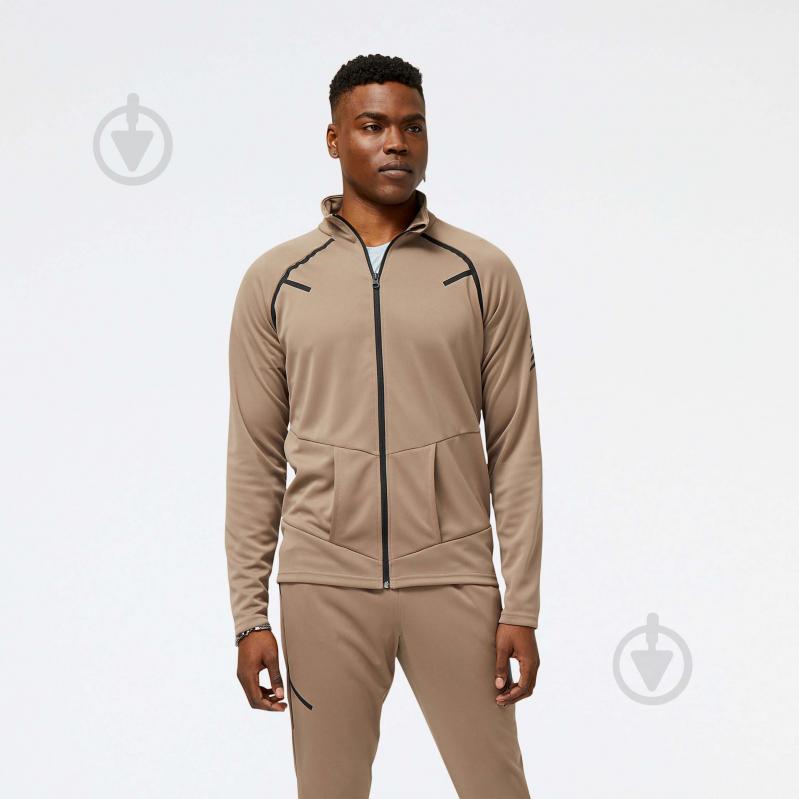 Джемпер New Balance TENACITY FOOTBALL TR. MJ23090MS р. XXL коричневый - фото 1