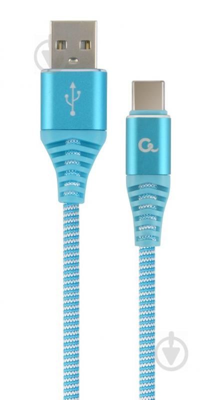 Кабель Cablexpert для смартфона 1 м голубой (CC-USB2B-AMCM-1M-VW) micro USB 2.0 A-папа/Type-C папа - фото 1