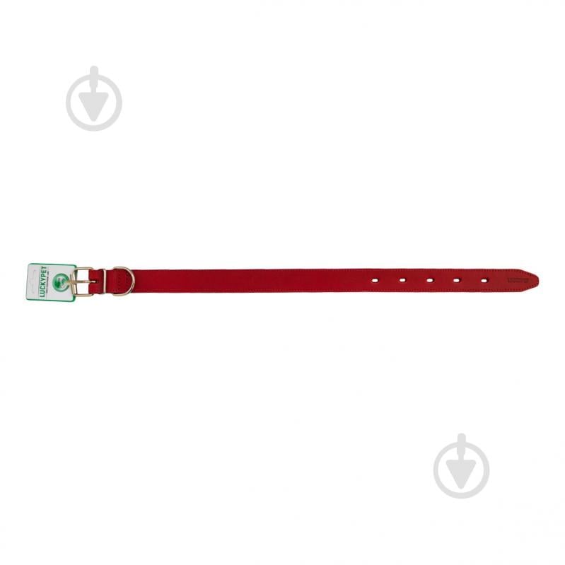 Ошейник Lucky Pet шитый 2,0/32-42 красный - фото 2 Ошейник Lucky Pet шитый 2,0/32-42 красный - фото 2