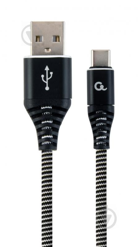 Кабель Cablexpert 2 м чорний (CC-USB2B-AMCM-2M-BW) USB 2.0 A-тато/Type-C тато - фото 1