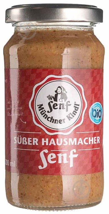 Горчица Munchner Kindl сладкая органическая 200 мл - фото 1 Горчица Munchner Kindl сладкая органическая 200 мл - фото 1