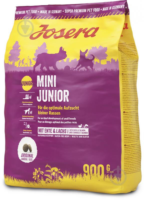 Корм для малых пород Josera Mini Junior для собак малых пород 12-24 мес 0,9 кг 900 г - фото 1