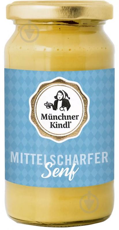 Горчица Munchner Kindl средне-острая органическая 200 мл - фото 1 Горчица Munchner Kindl средне-острая органическая 200 мл - фото 1