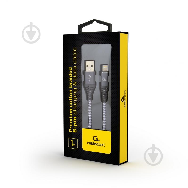 Кабель Cablexpert Lightning – USB 1 м (CC-USB2B-AMLM-1M-WB2) USB 2.0 А-папа/Lightning - фото 2