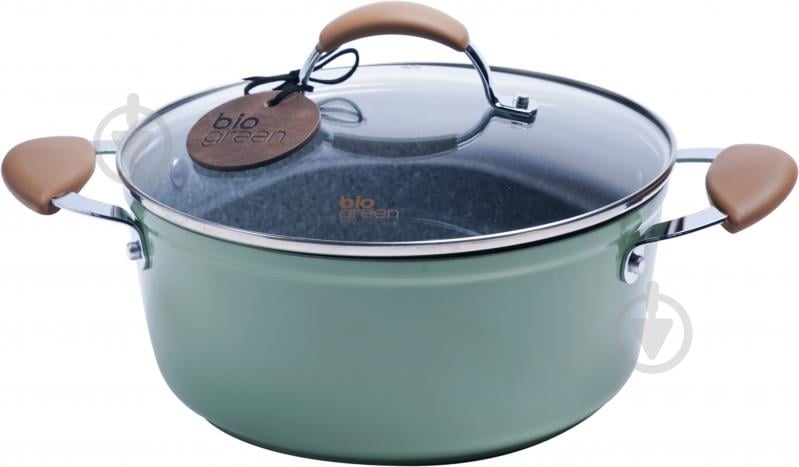 Кастрюля Kohen Bio Green 4,2 л - фото 1 Кастрюля Kohen Bio Green 4,2 л - фото 1